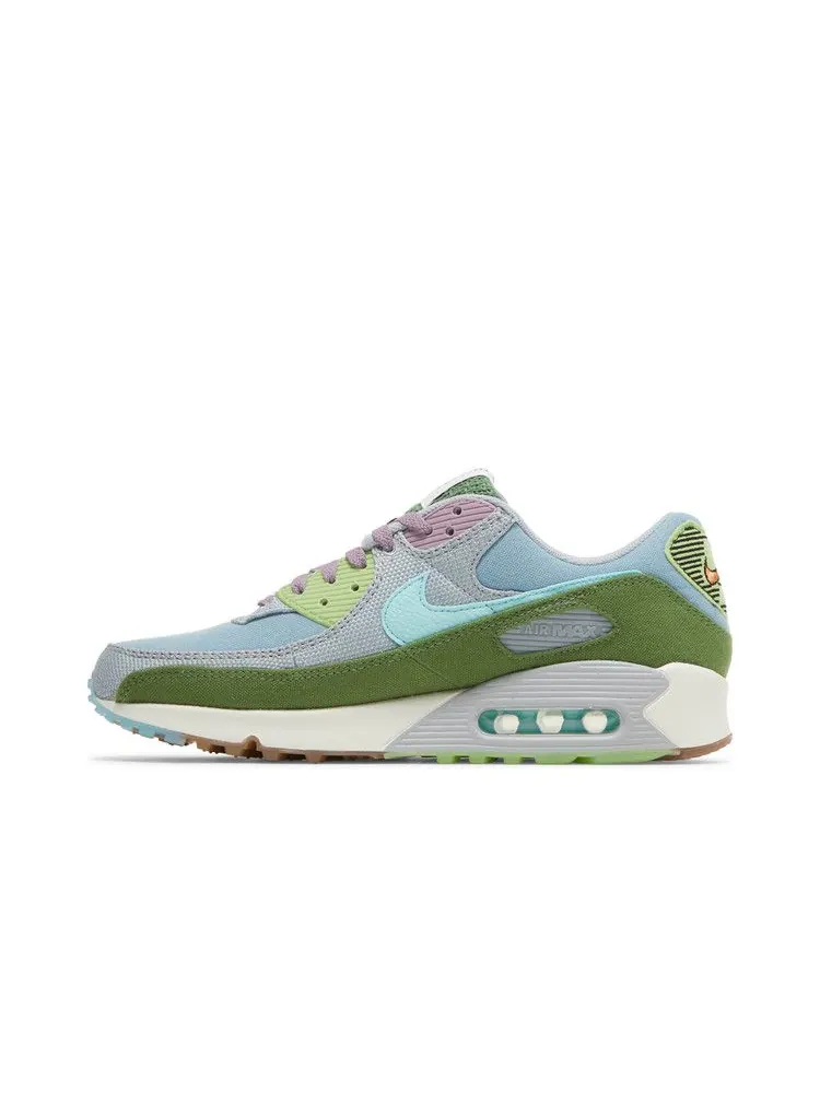 Кроссовки Nike Air Max 90 SE 'Sun Club - Worn Blue Treeline' — изображение 4 из 9, синий/серый