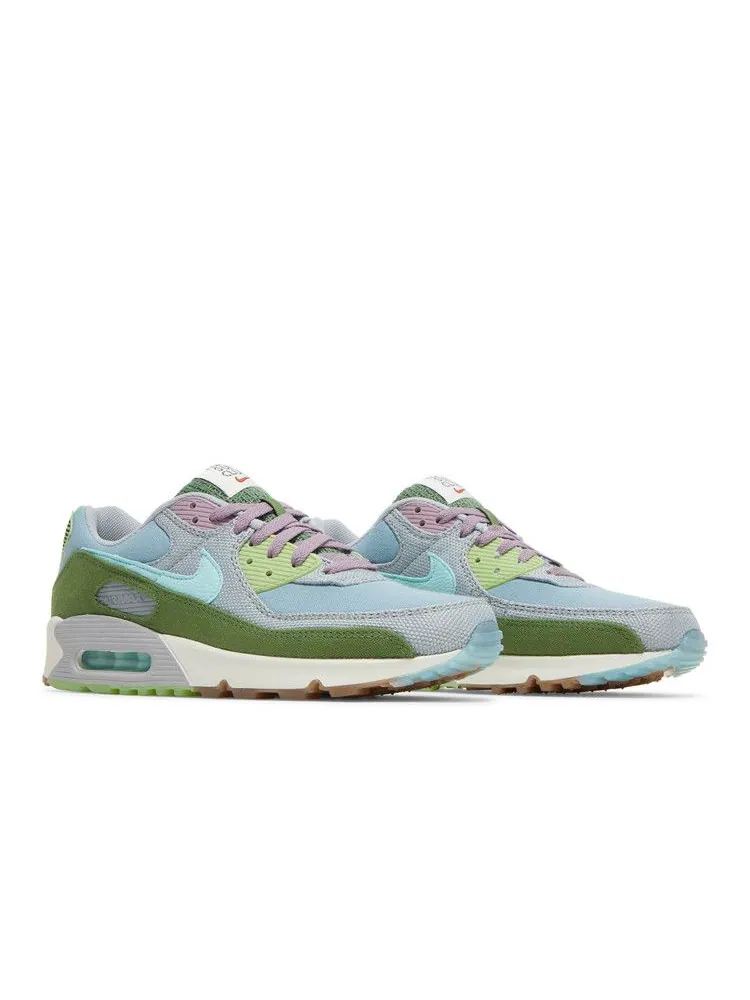 Кроссовки Nike Air Max 90 SE 'Sun Club - Worn Blue Treeline' — изображение 9 из 9, синий/серый