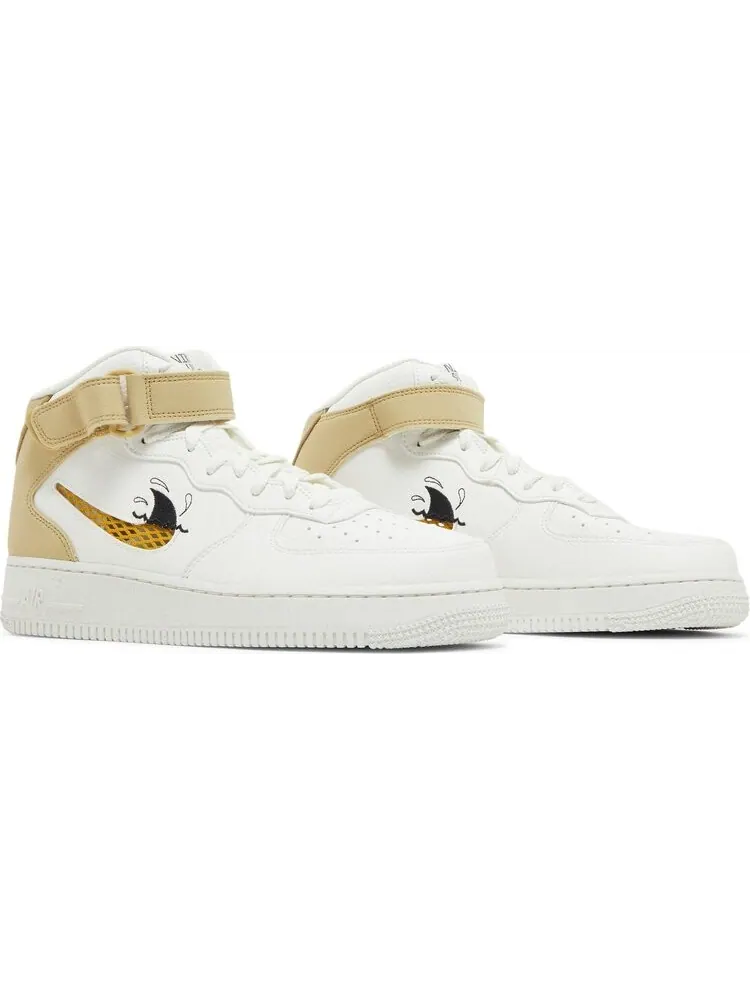 Кроссовки Nike Air Force 1 Mid '07 LV8 Next Nature 'Sun Club - White Shark's Fin' — изображение 8 из 8, белый