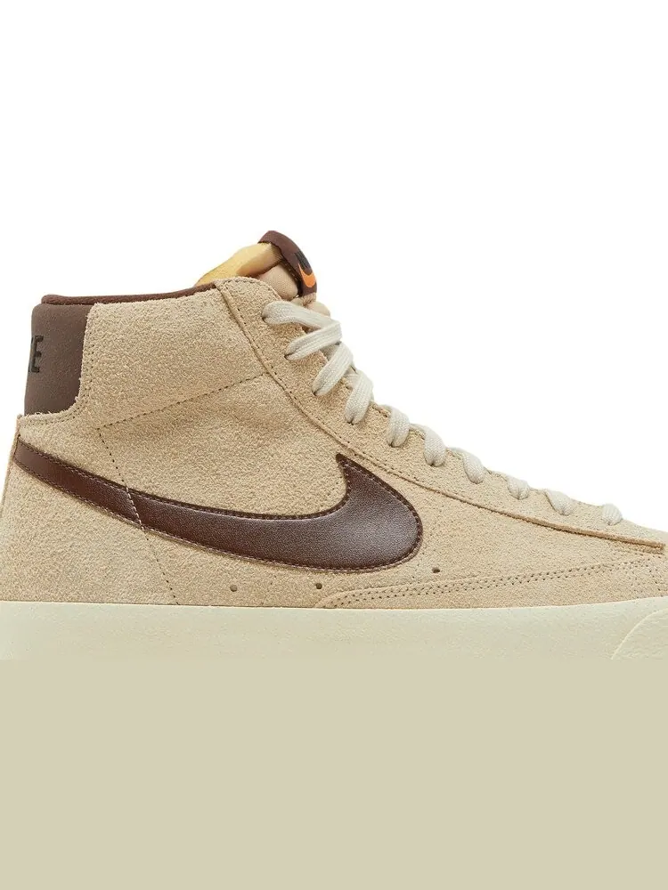 Кроссовки Nike Blazer Mid '77 Premium 'Rattan Light Chocolate' — изображение 2 из 8, коричневый