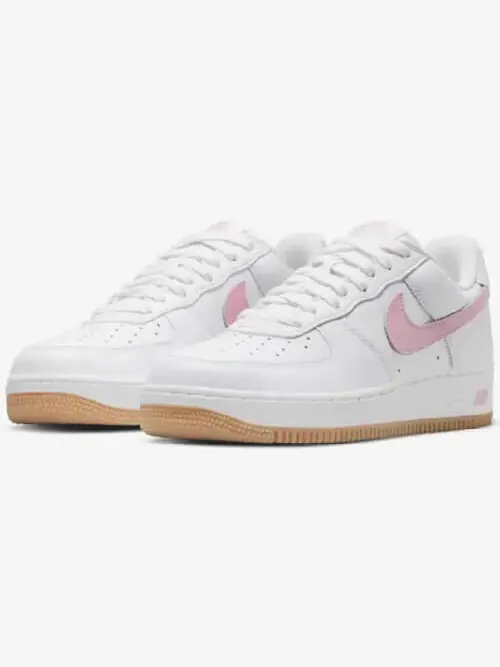 Кроссовки Nike Air Force 1 Low Retro QS — изображение 2 из 6, белый/розовый
