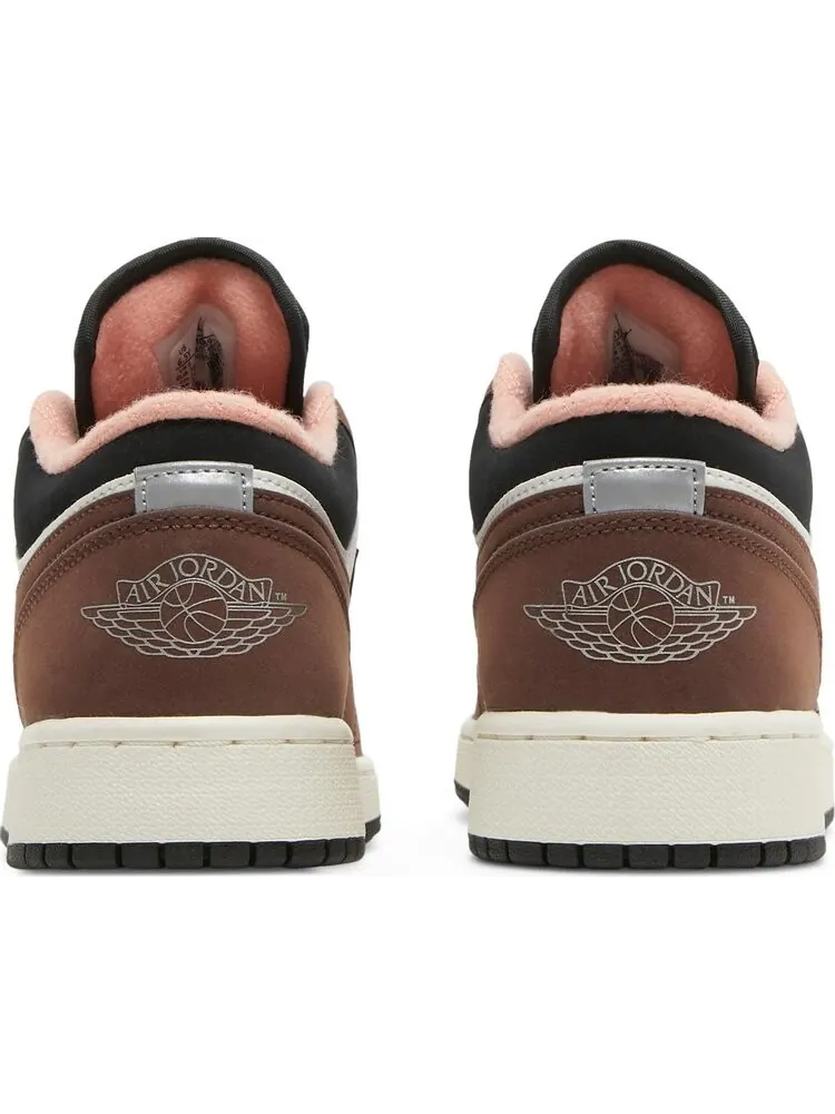 Кроссовки Air Jordan 1 Low SE GS Light Chocolate — изображение 6 из 8, коричневый