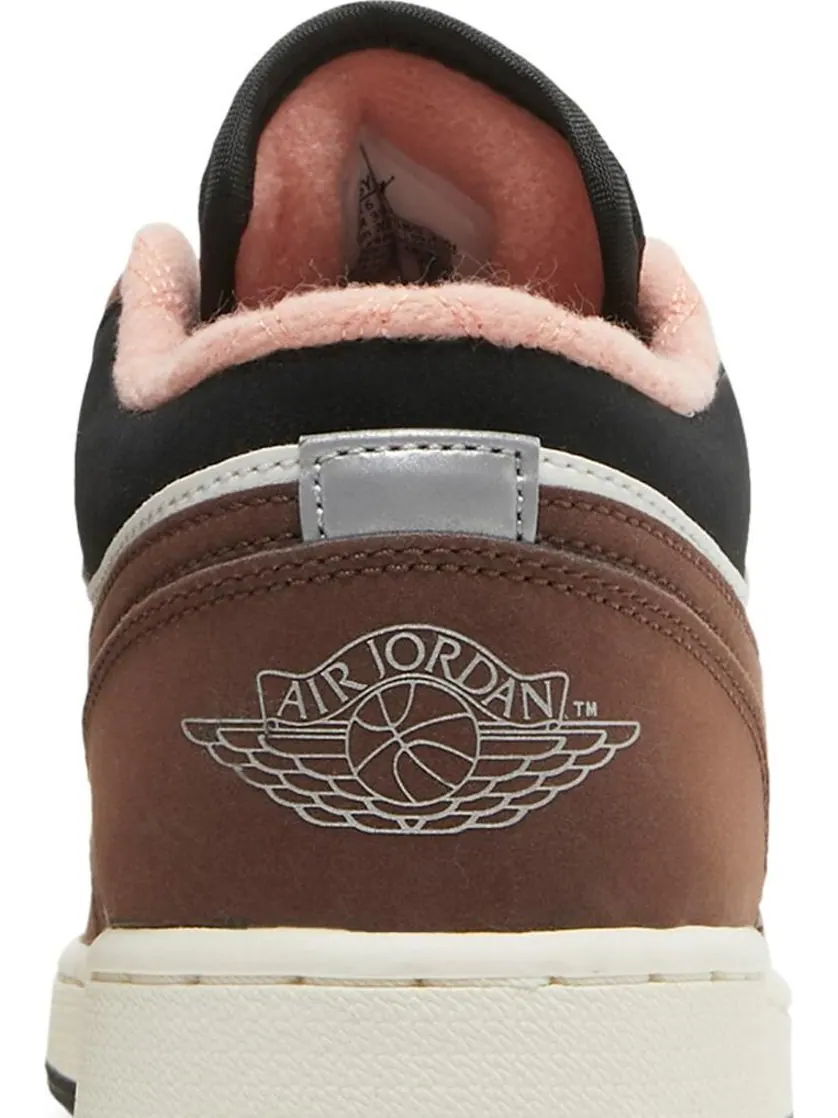 Кроссовки Air Jordan 1 Low SE GS Light Chocolate — изображение 7 из 8, коричневый