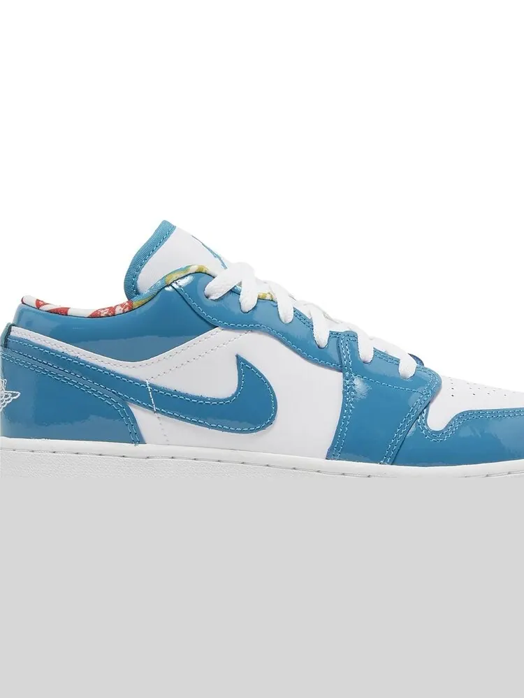 Кроссовки Air Jordan 1 Low SE GS Barcelona — изображение 2 из 8, белый