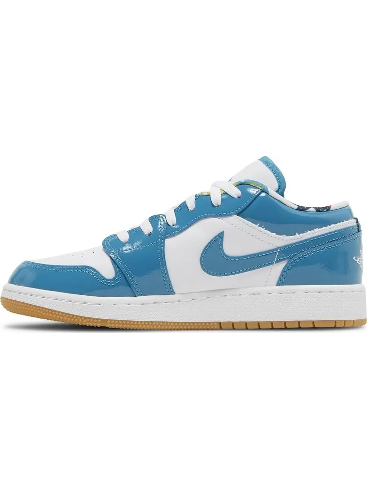 Кроссовки Air Jordan 1 Low SE GS Barcelona — изображение 3 из 8, белый