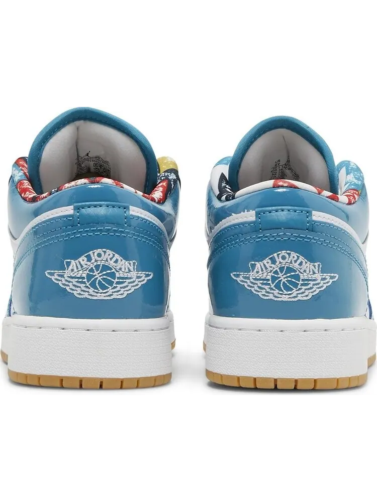 Кроссовки Air Jordan 1 Low SE GS Barcelona — изображение 6 из 8, белый