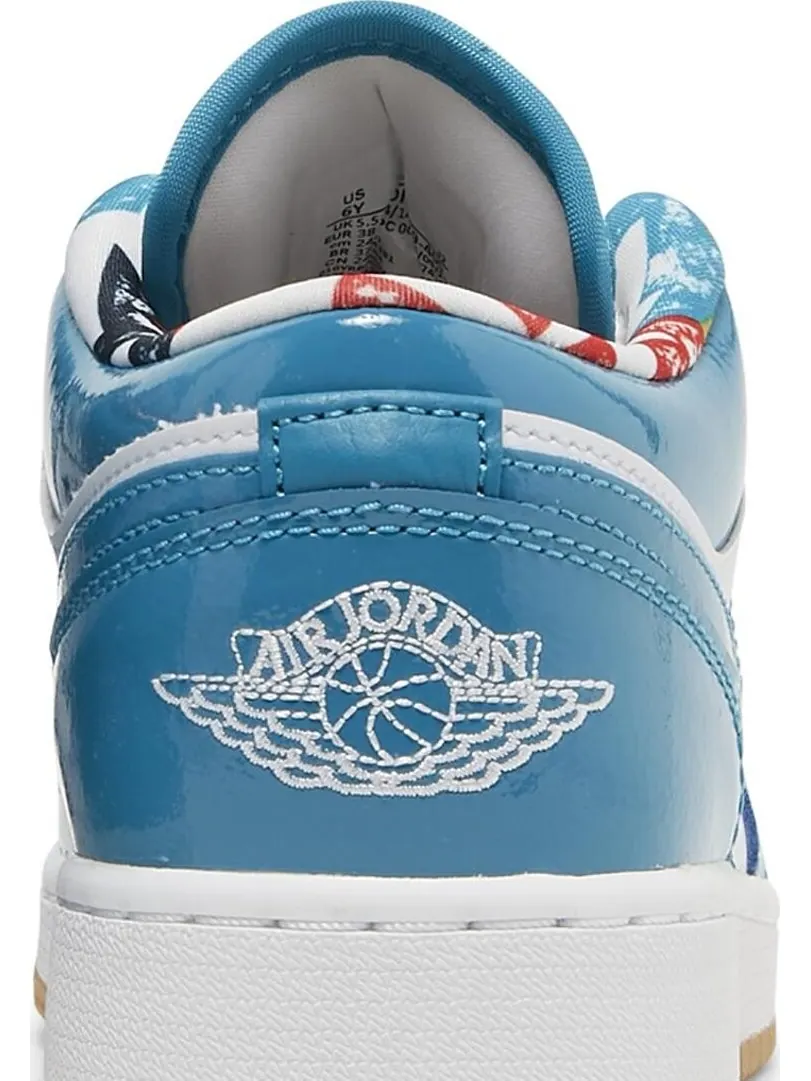 Кроссовки Air Jordan 1 Low SE GS Barcelona — изображение 7 из 8, белый