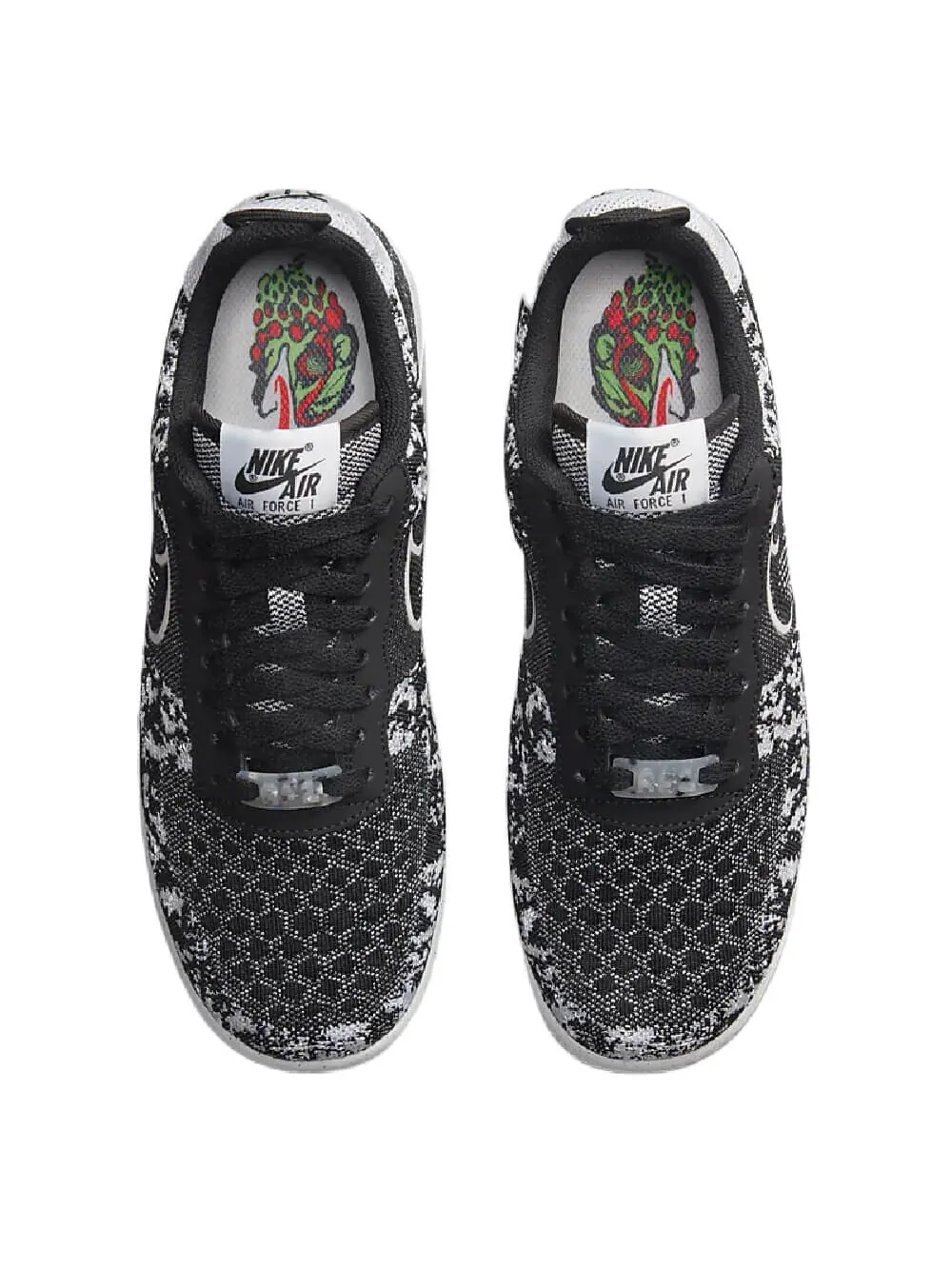 Кроссовки Nike Air Force 1 Crater Flyknit Next Nature — изображение 3 из 9, серый/черный