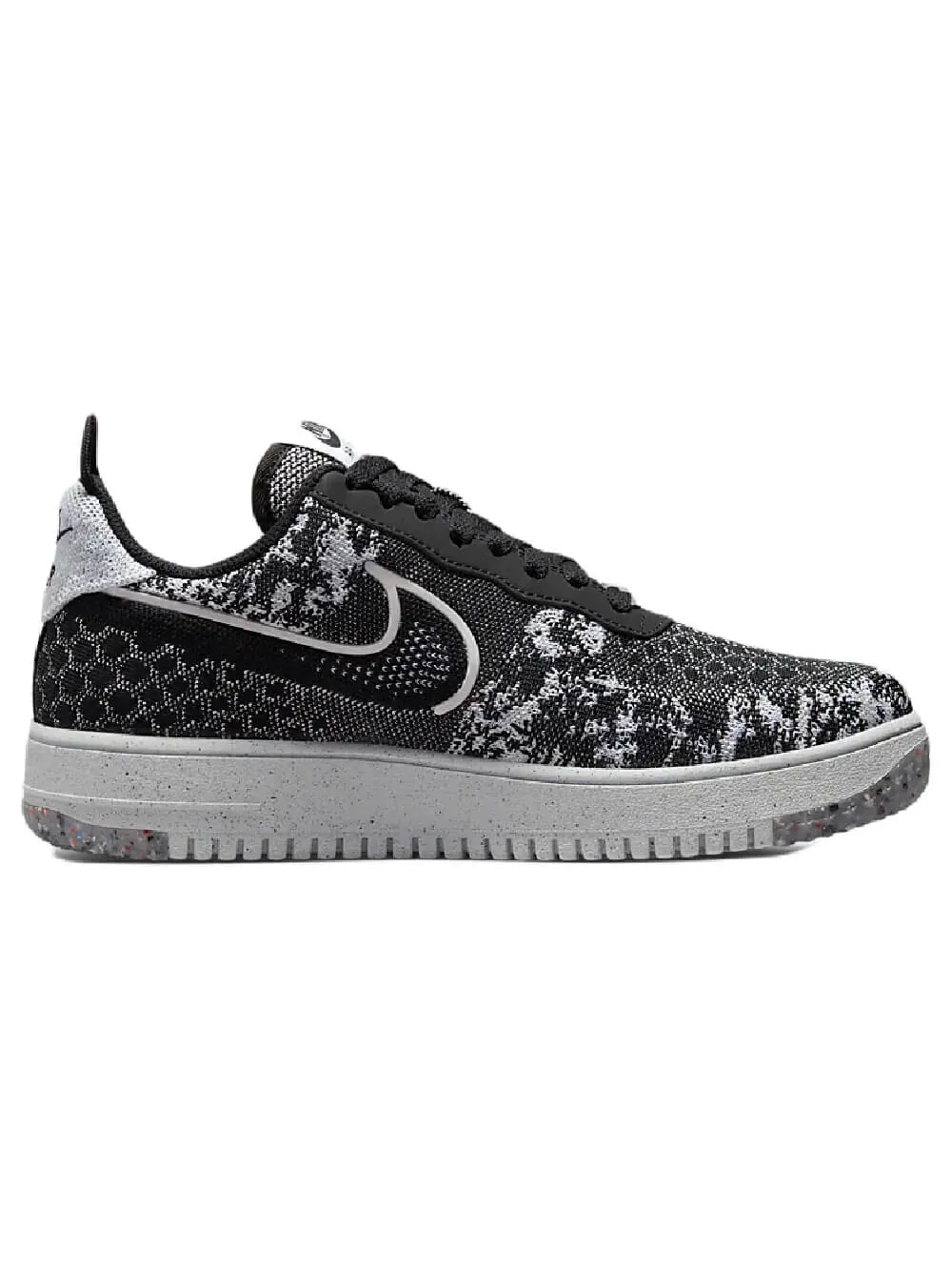 Кроссовки Nike Air Force 1 Crater Flyknit Next Nature — изображение 5 из 9, серый/черный