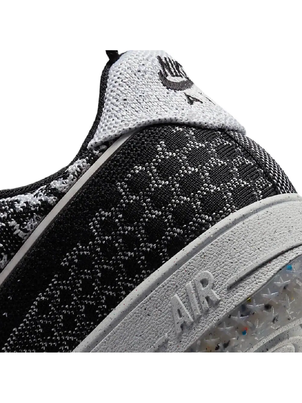 Кроссовки Nike Air Force 1 Crater Flyknit Next Nature — изображение 7 из 9, серый/черный