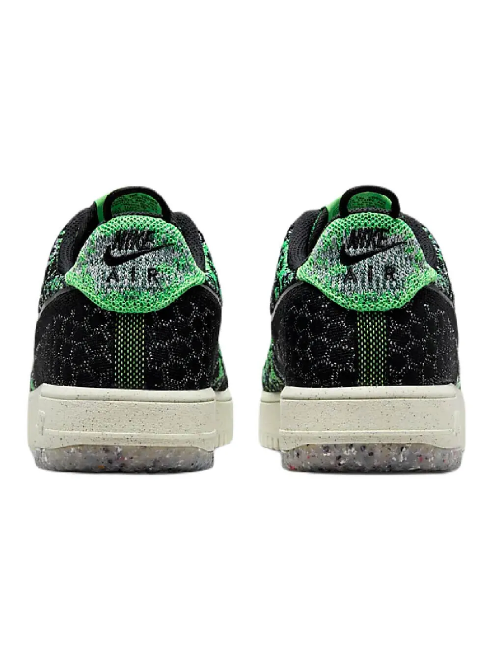 Кроссовки Nike Air Force 1 Crater Flyknit Next Nature — изображение 4 из 10, зеленый/черный