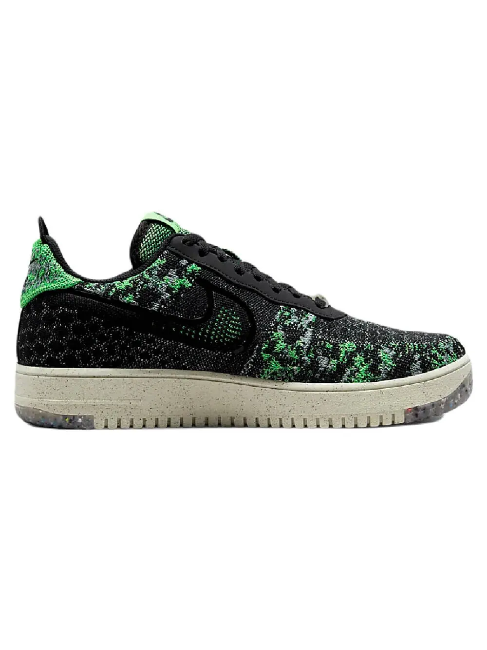 Кроссовки Nike Air Force 1 Crater Flyknit Next Nature — изображение 5 из 10, зеленый/черный