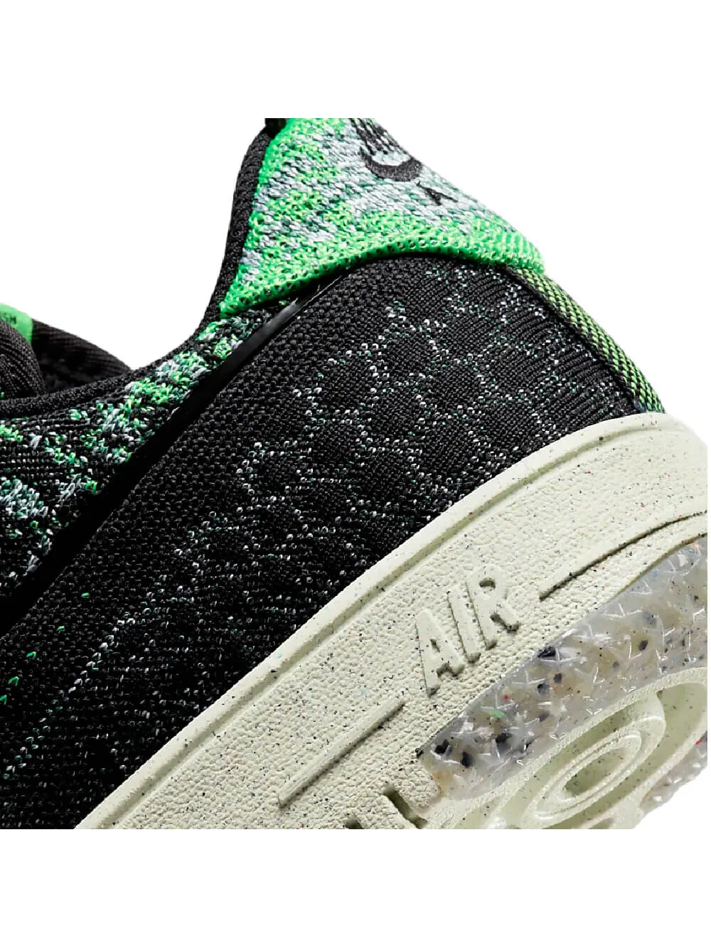 Кроссовки Nike Air Force 1 Crater Flyknit Next Nature — изображение 7 из 10, зеленый/черный