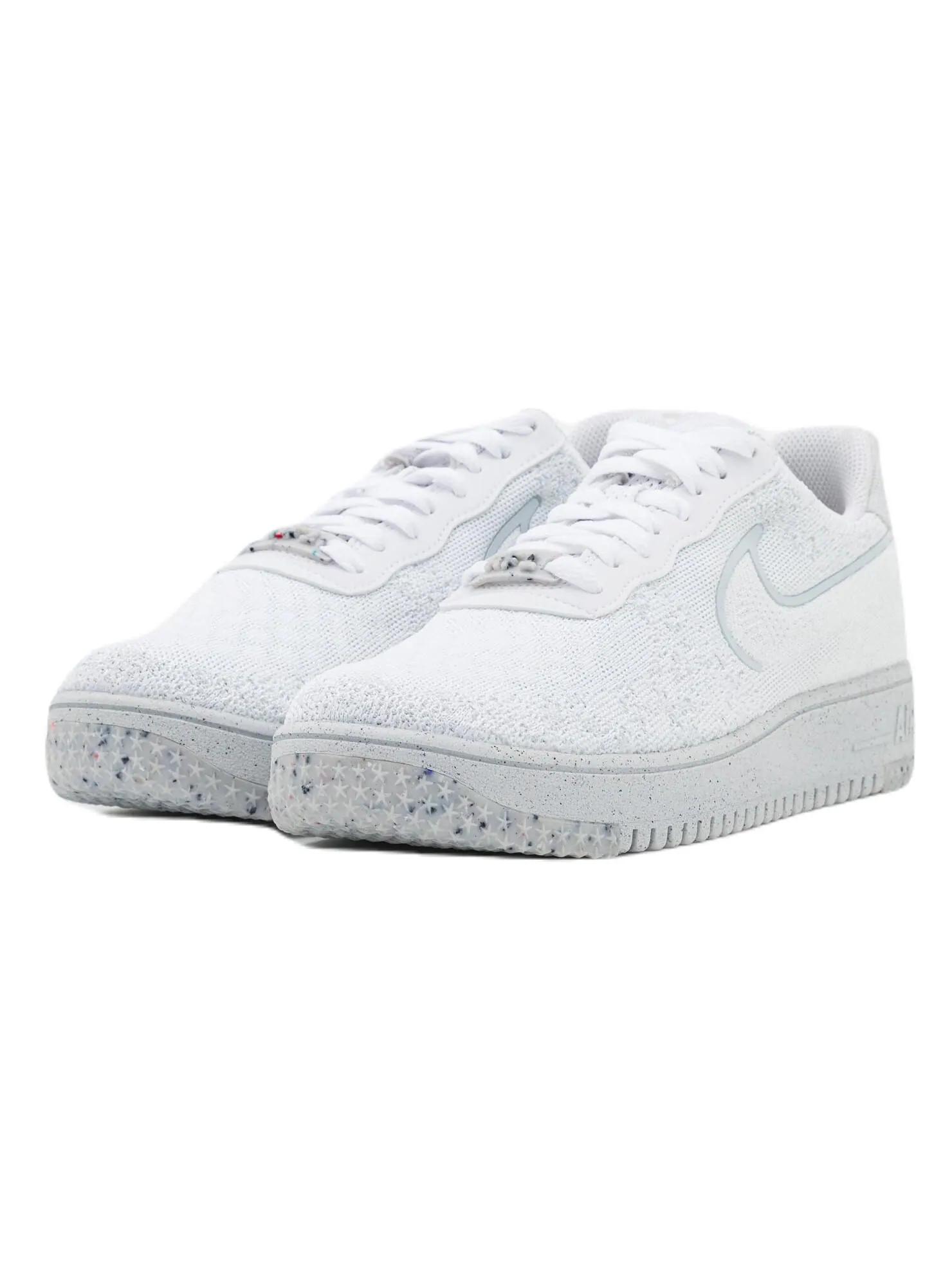 Кроссовки Nike Air Force 1 Crater Flyknit — изображение 2 из 4, белый/серый