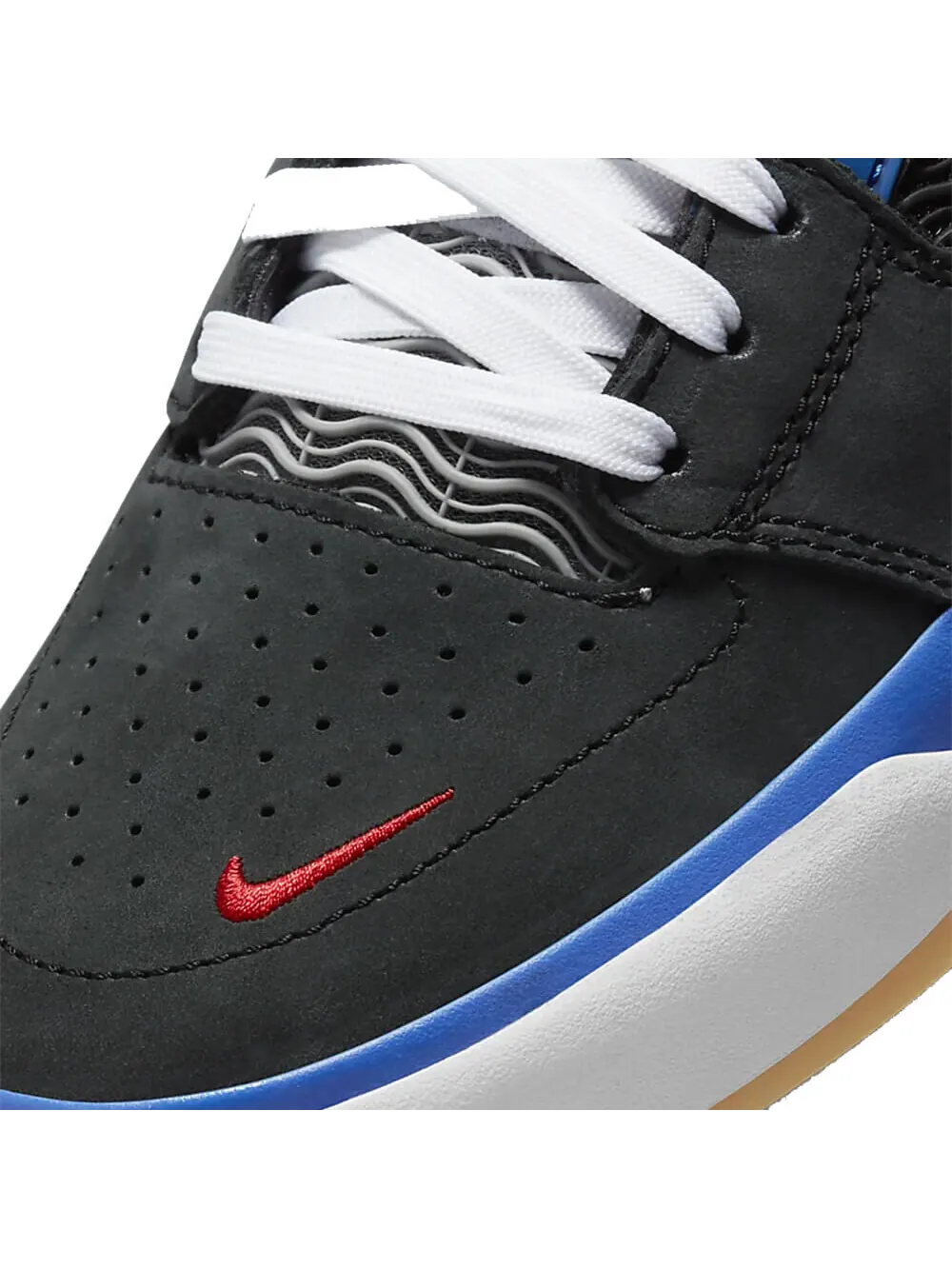 Скейтерские кеды Nike SB Ishod Wair Premium — изображение 5 из 6, черный/голубой