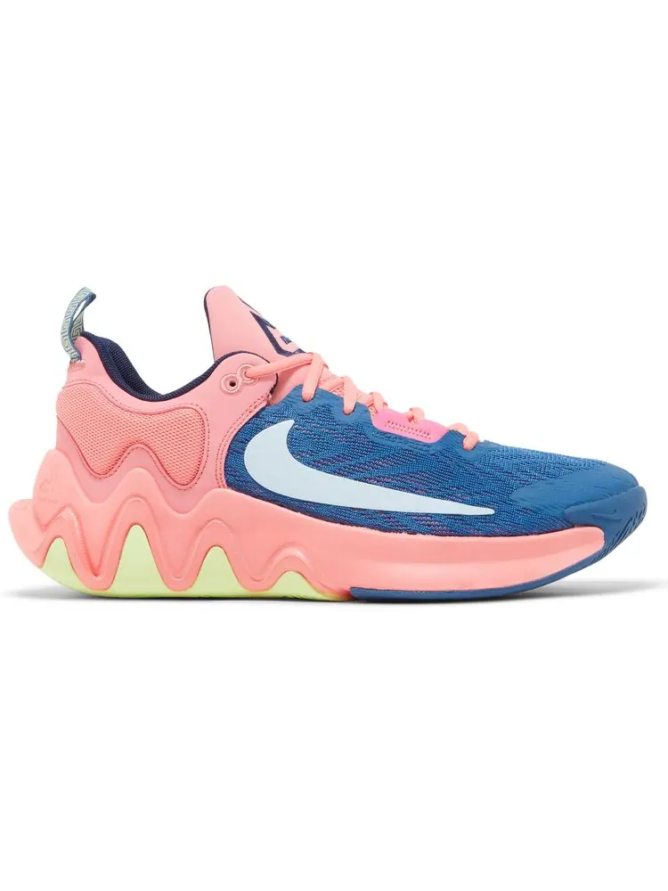 Кроссовки Nike Giannis Immortality 2 'Dark Marina Blue Laser Crimson' — изображение 1 из 8, синий