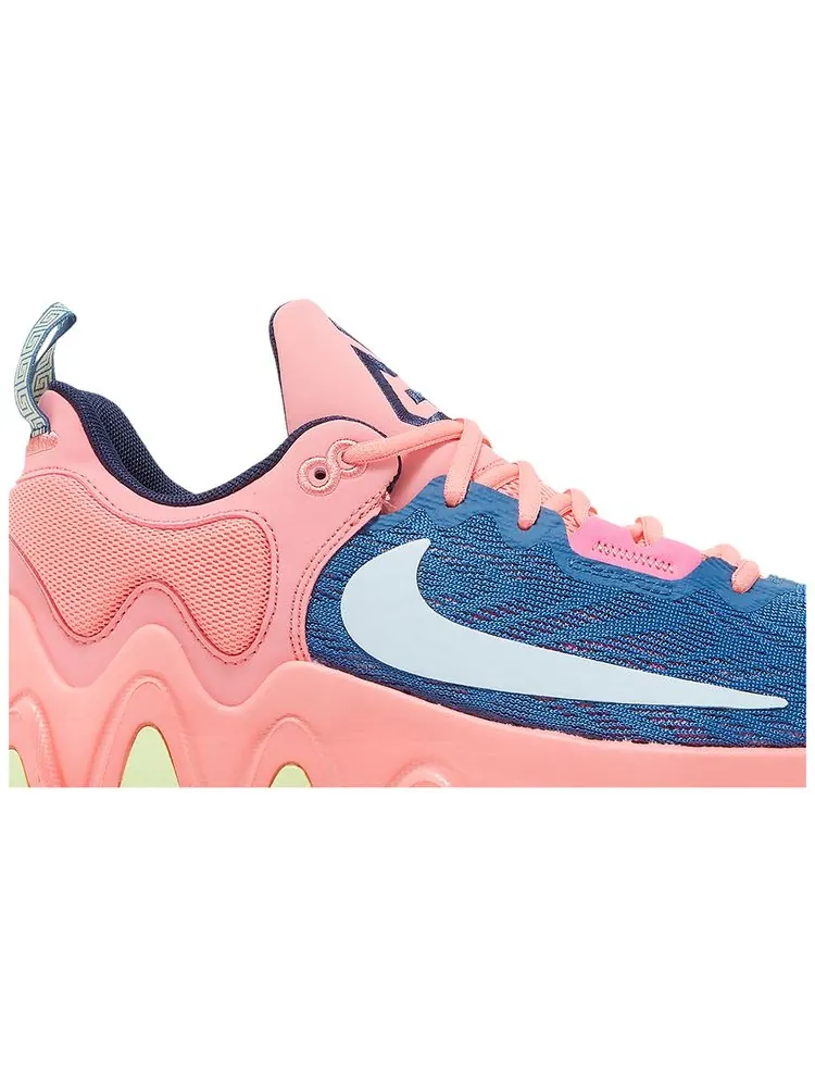 Кроссовки Nike Giannis Immortality 2 'Dark Marina Blue Laser Crimson' — изображение 2 из 8, синий