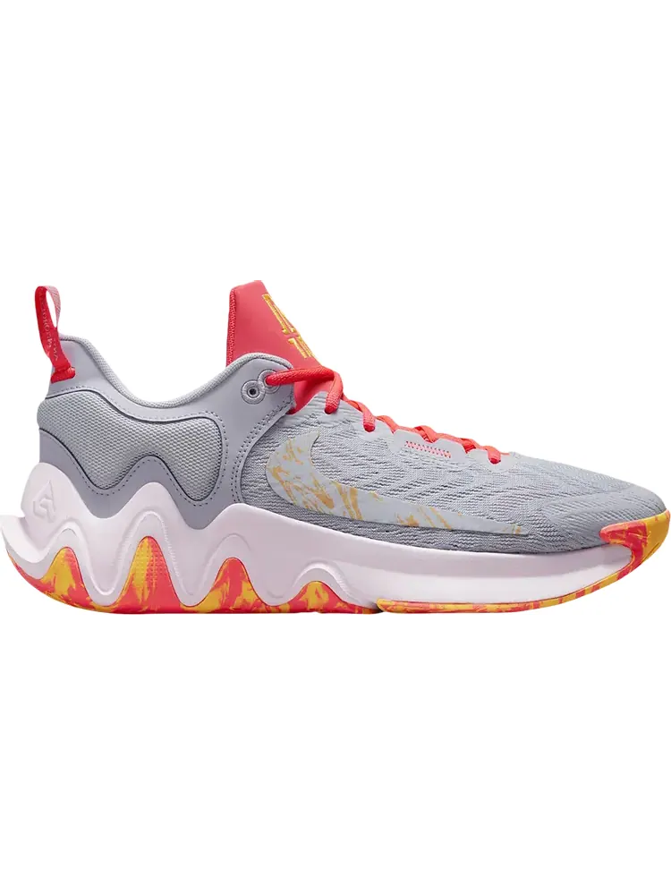 Кроссовки Nike Giannis Immortality 2 'Oxygen Purple Hot Punch' — изображение 1 из 1, серый