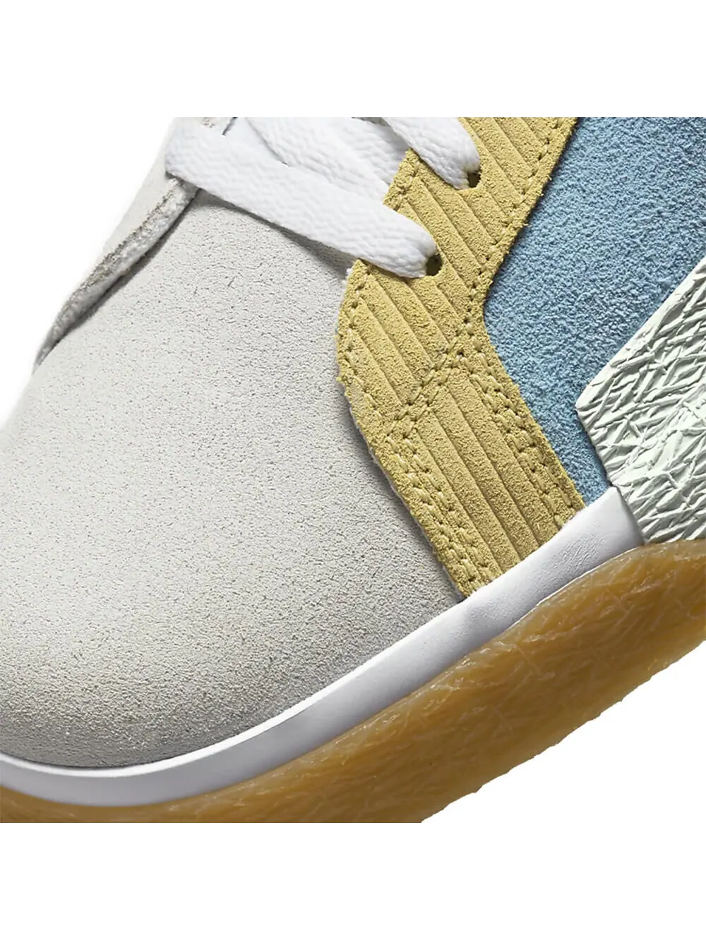 Скейтерские кеды Nike SB Zoom Blazer Mid Premium — изображение 5 из 6, голубой/желтый
