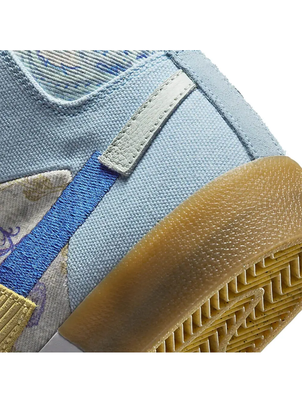 Скейтерские кеды Nike SB Zoom Blazer Mid Premium — изображение 6 из 6, голубой/желтый