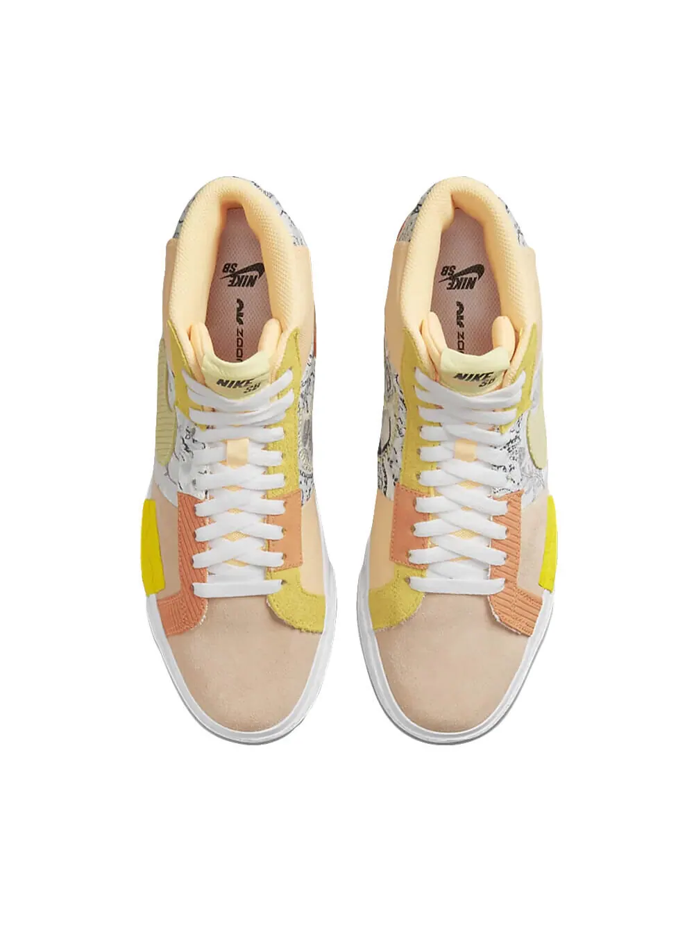 Скейтерские кеды Nike SB Zoom Blazer Mid Premium — изображение 2 из 6, желтый