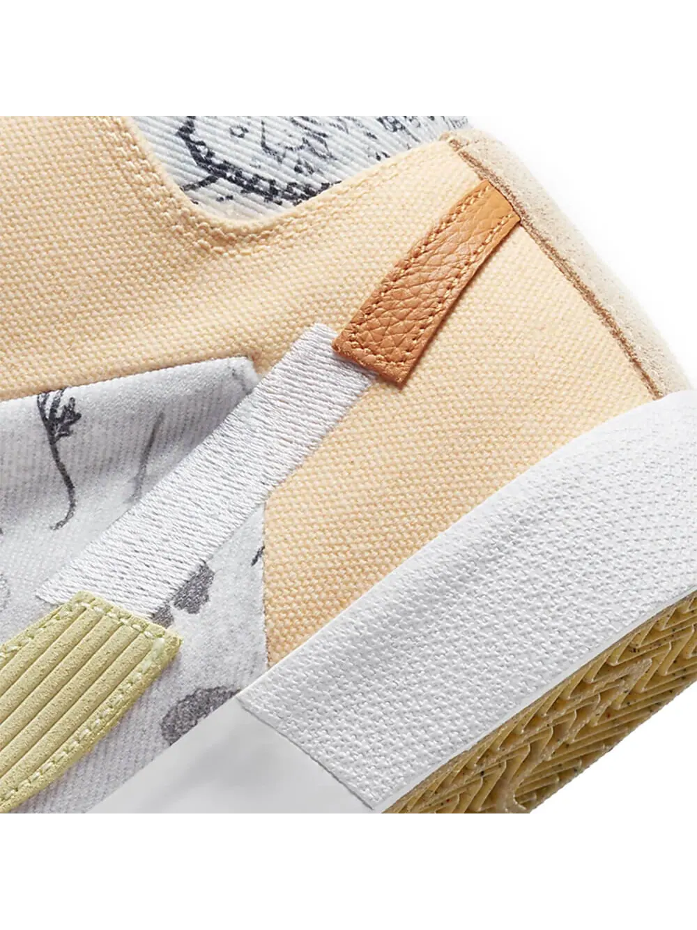 Скейтерские кеды Nike SB Zoom Blazer Mid Premium — изображение 6 из 6, желтый