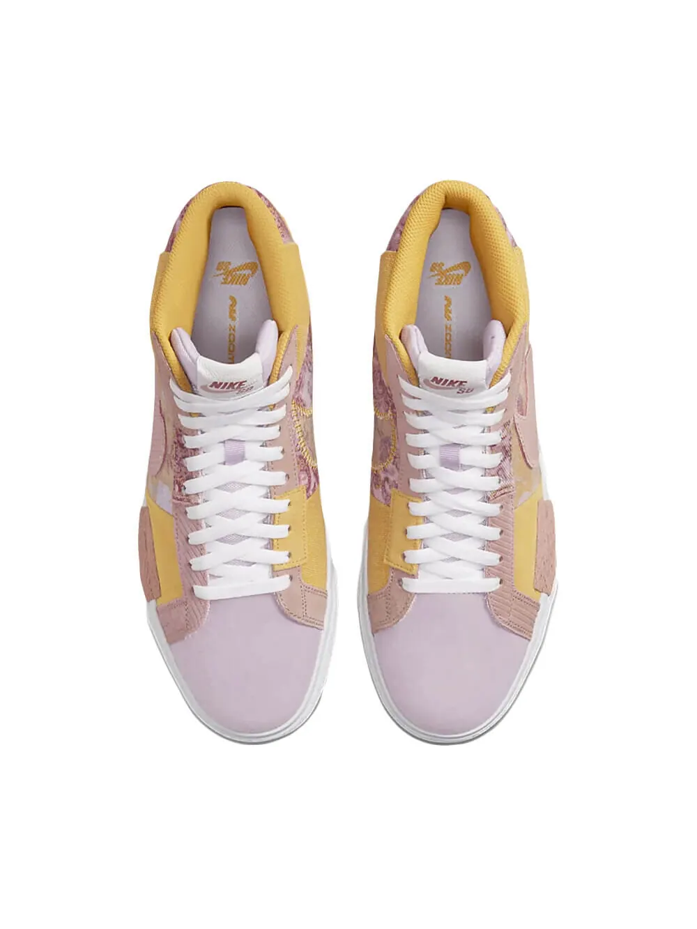 Скейтерские кеды Nike SB Zoom Blazer Mid Premium — изображение 2 из 6, оранжевый/розовый