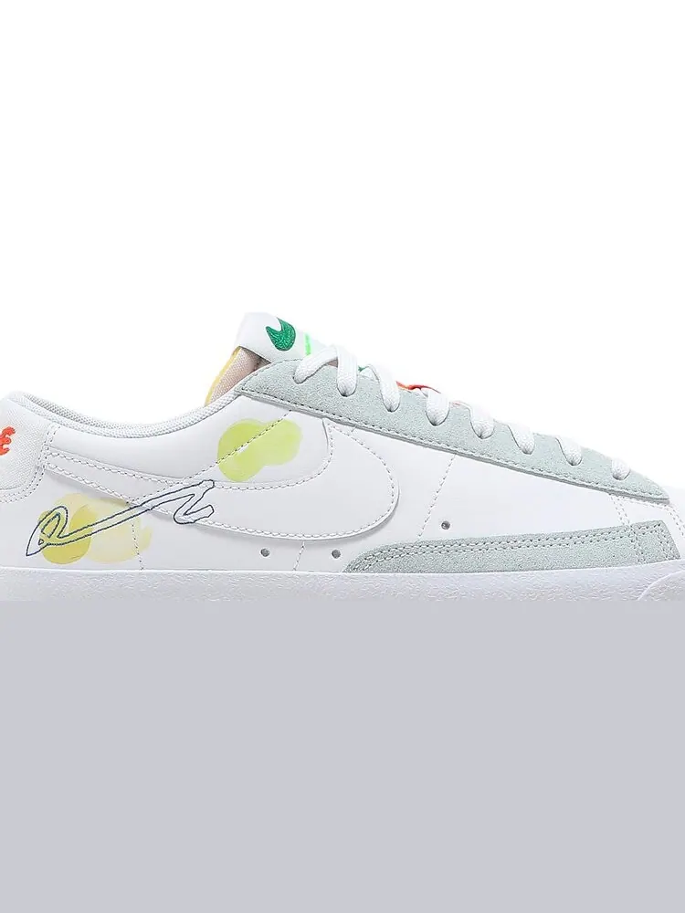 Кроссовки Nike Mayumi Yamase x Blazer Low '77 Flyleather 'Earth Day' — изображение 2 из 8, белый