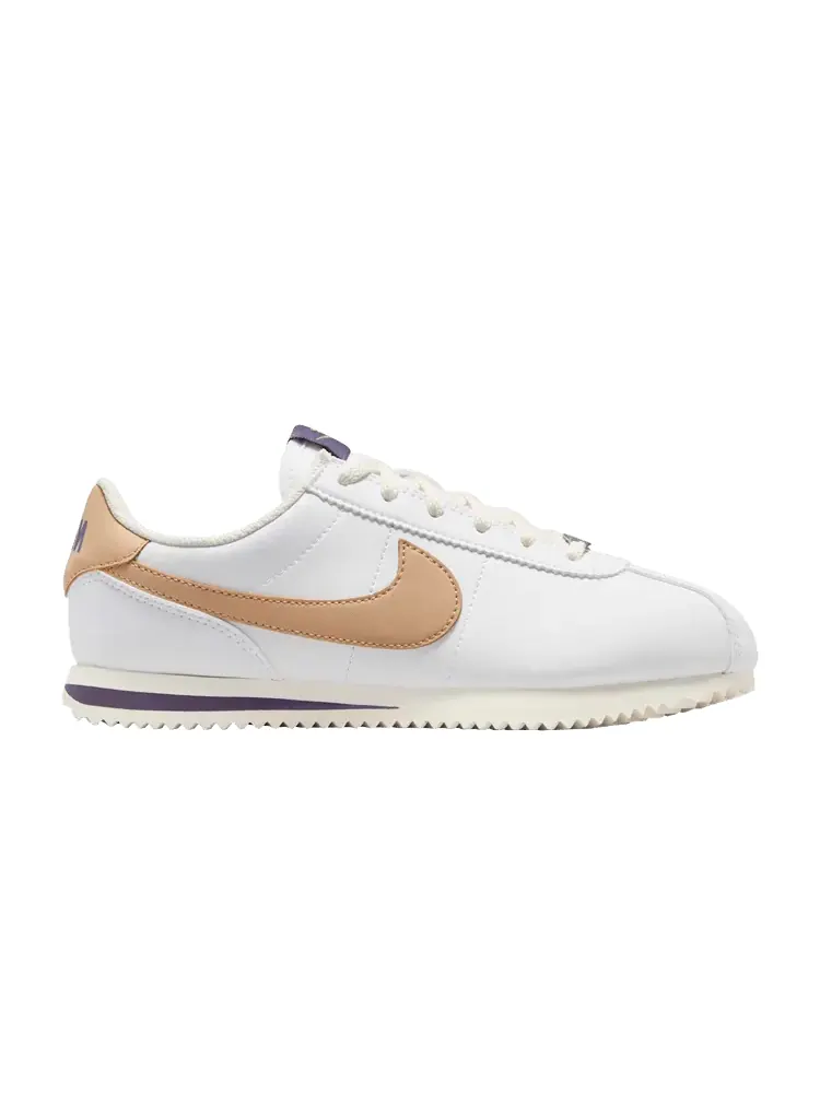 Кроссовки Nike Cortez GS White Dark Raisin Hemp — изображение 1 из 1, белый темный