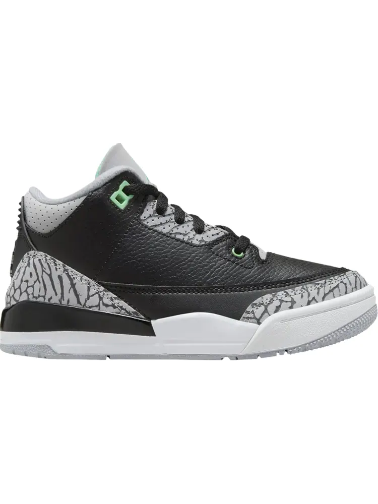 Кроссовки Air Jordan 3 Retro PS 'Green Glow' — изображение 1 из 1, черный