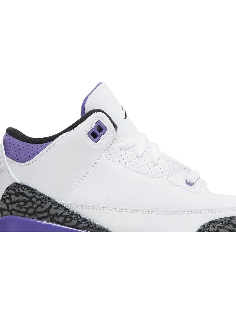 Кроссовки Air Jordan 3 Retro PS Dark Iris — изображение 2 из 8, белый