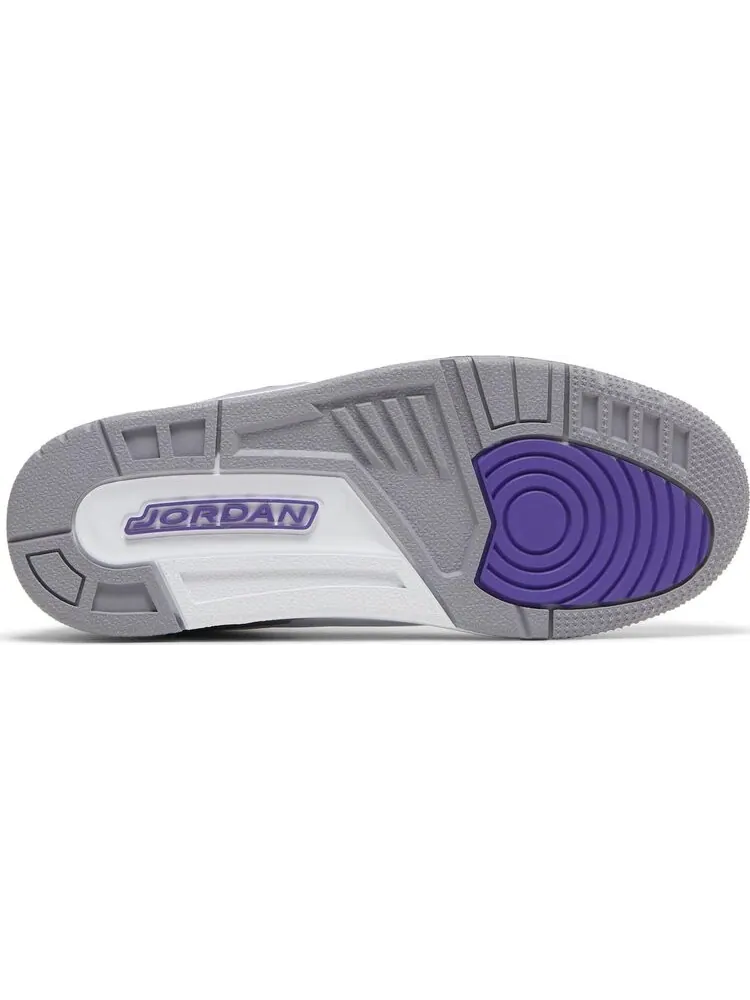 Кроссовки Air Jordan 3 Retro PS Dark Iris — изображение 4 из 8, белый