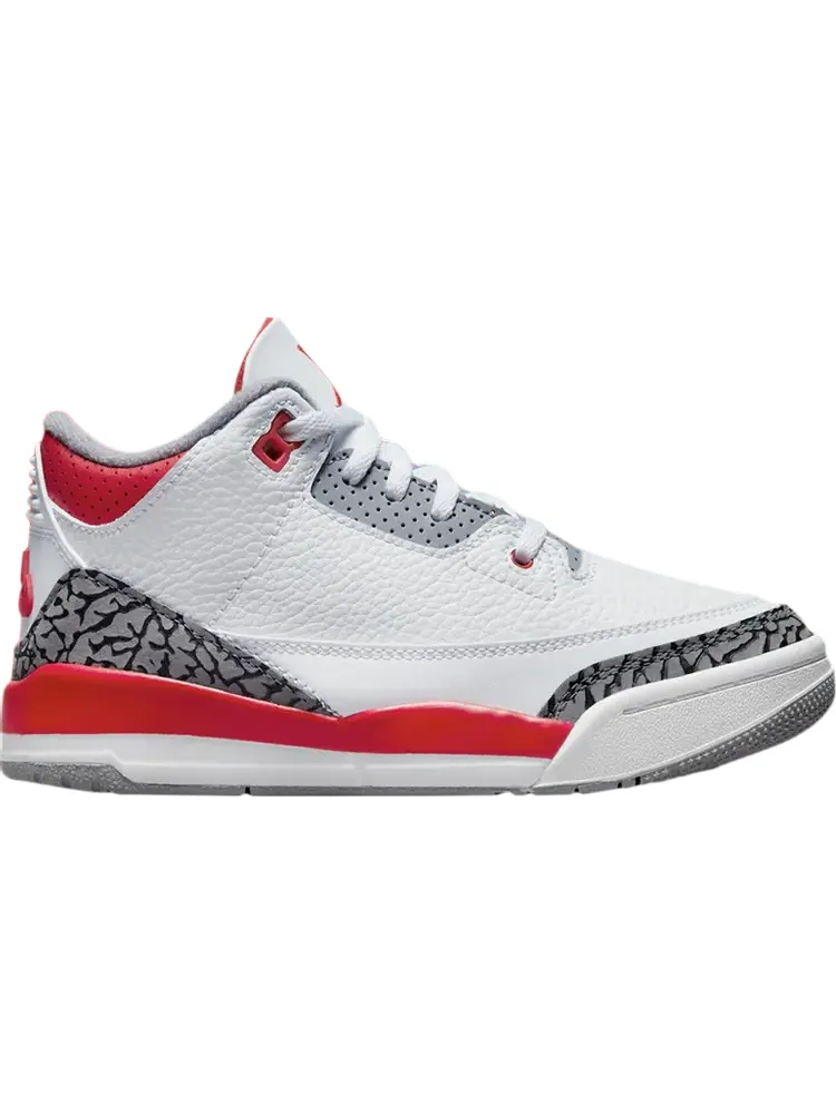 Кроссовки Air Jordan 3 Retro PS Fire Red 2022 — изображение 1 из 1, белый