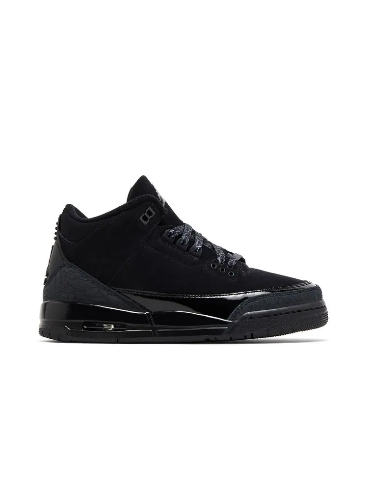 Кроссовки Air Jordan 3 Retro GS Black Cat2025 — изображение 1 из 6, черный