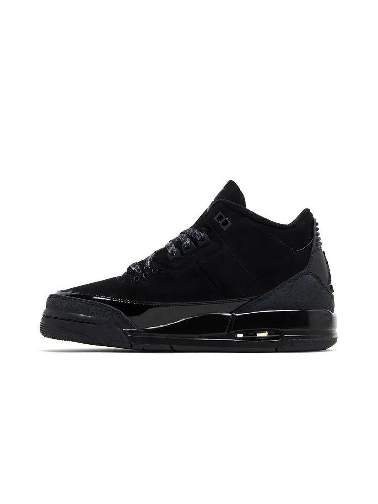 Кроссовки Air Jordan 3 Retro GS Black Cat2025 — изображение 3 из 6, черный