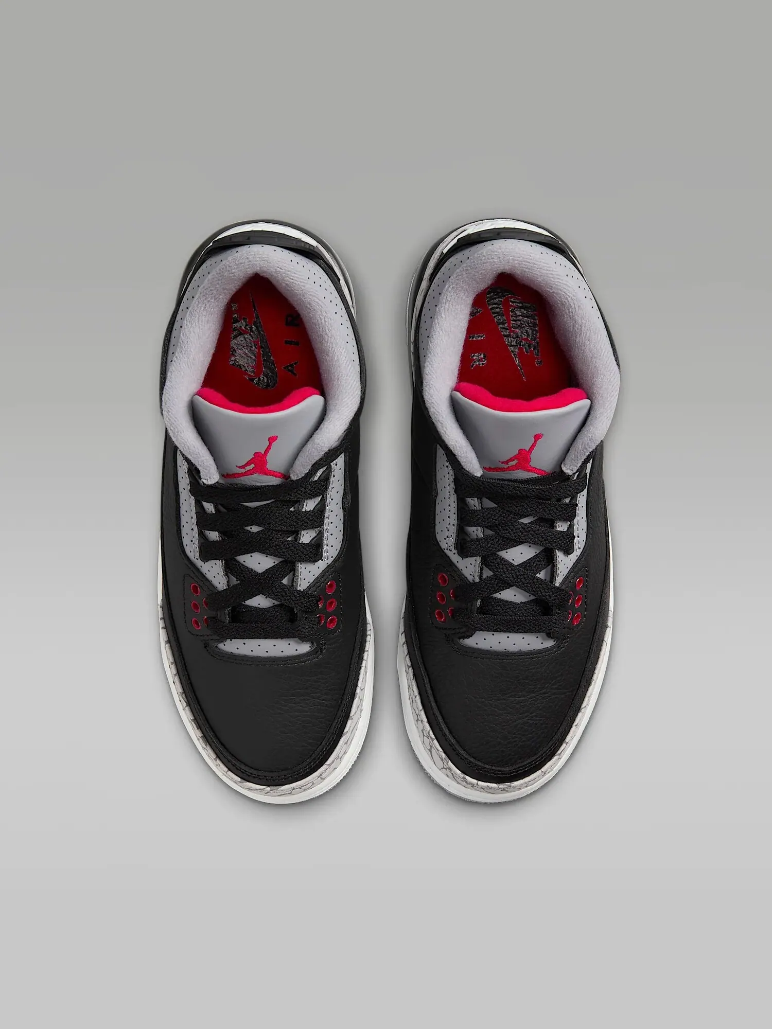Кроссовки для подростков Nike Air Jordan 3 Retro 'Black Cement' — изображение 3 из 8, черный/серый