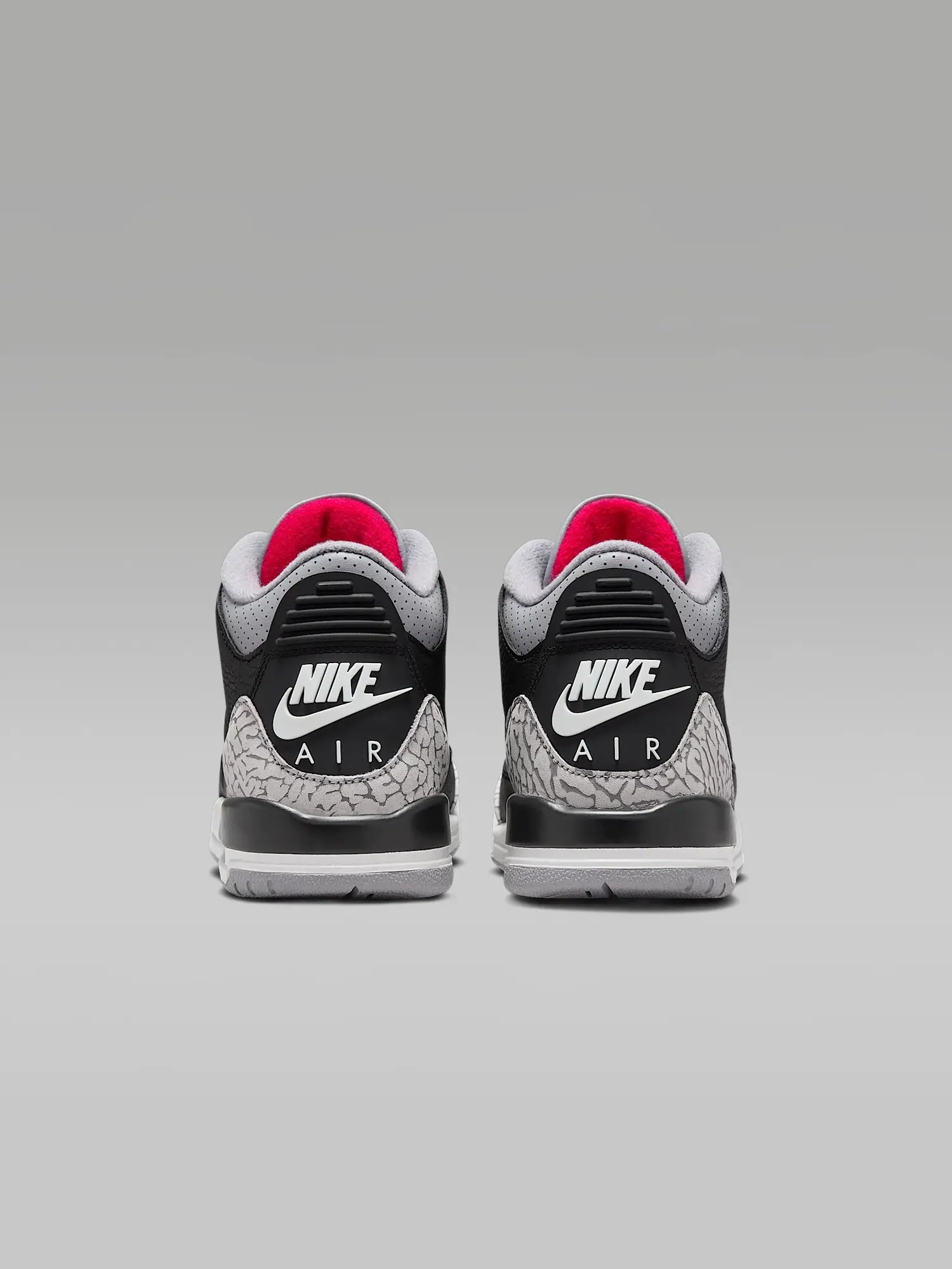 Кроссовки для подростков Nike Air Jordan 3 Retro 'Black Cement' — изображение 5 из 8, черный/серый