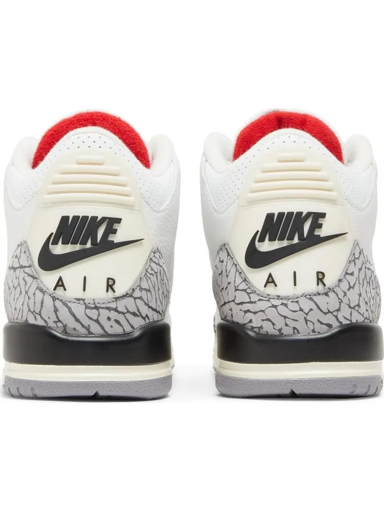 Кроссовки Air Jordan 3 Retro GS White Cement Reimagined — изображение 6 из 8, белый