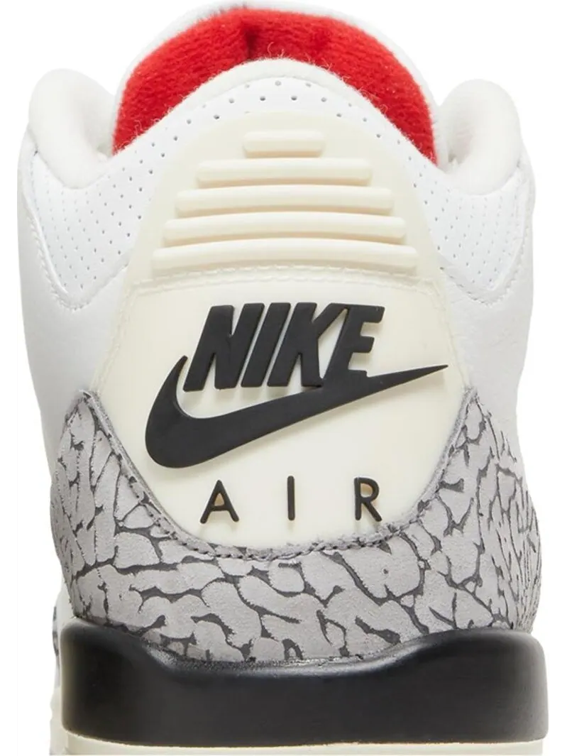 Кроссовки Air Jordan 3 Retro GS White Cement Reimagined — изображение 7 из 8, белый