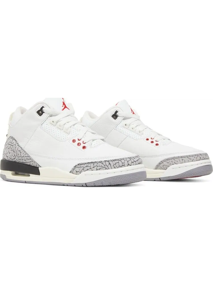 Кроссовки Air Jordan 3 Retro GS White Cement Reimagined — изображение 8 из 8, белый