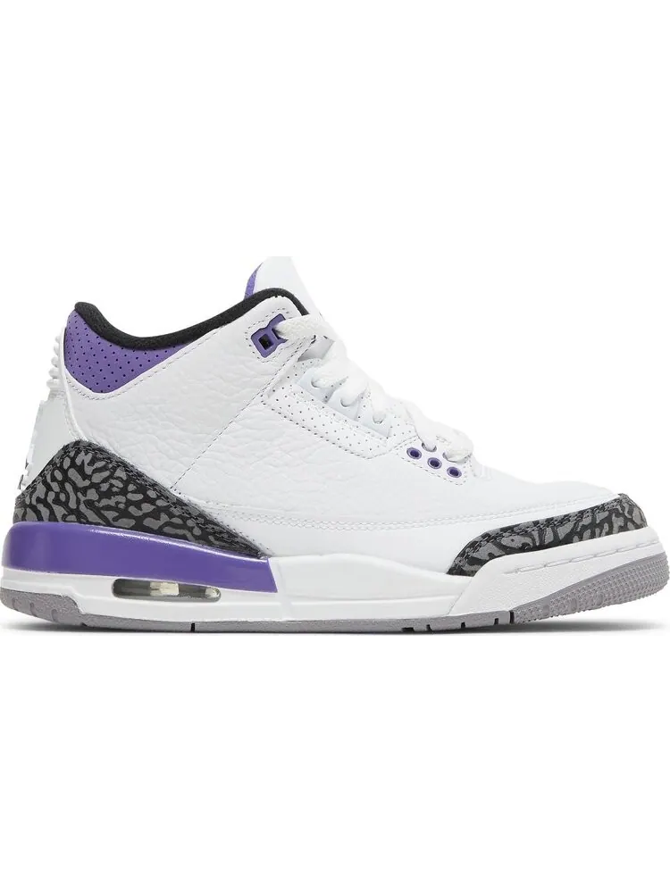 Кроссовки Air Jordan 3 Retro GS Dark Iris — изображение 1 из 8, белый