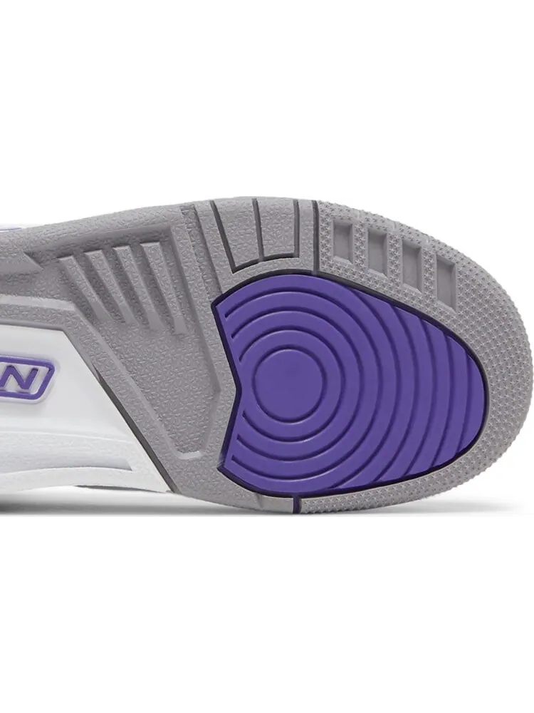 Кроссовки Air Jordan 3 Retro GS Dark Iris — изображение 5 из 8, белый