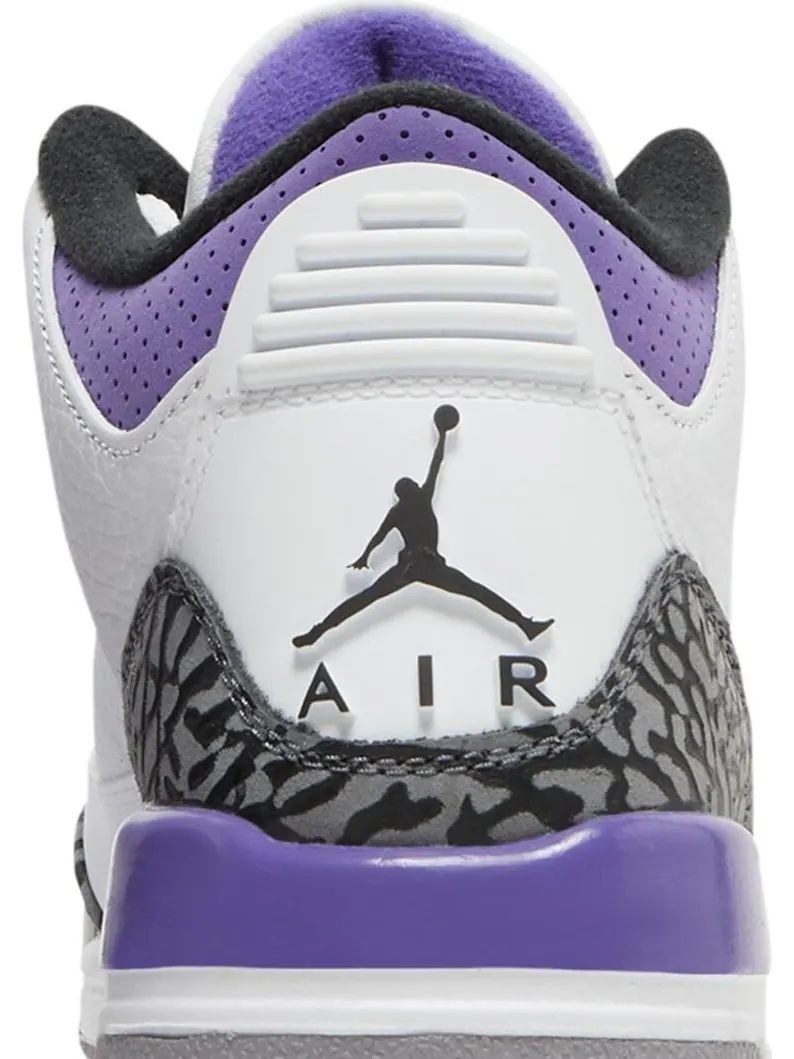 Кроссовки Air Jordan 3 Retro GS Dark Iris — изображение 7 из 8, белый