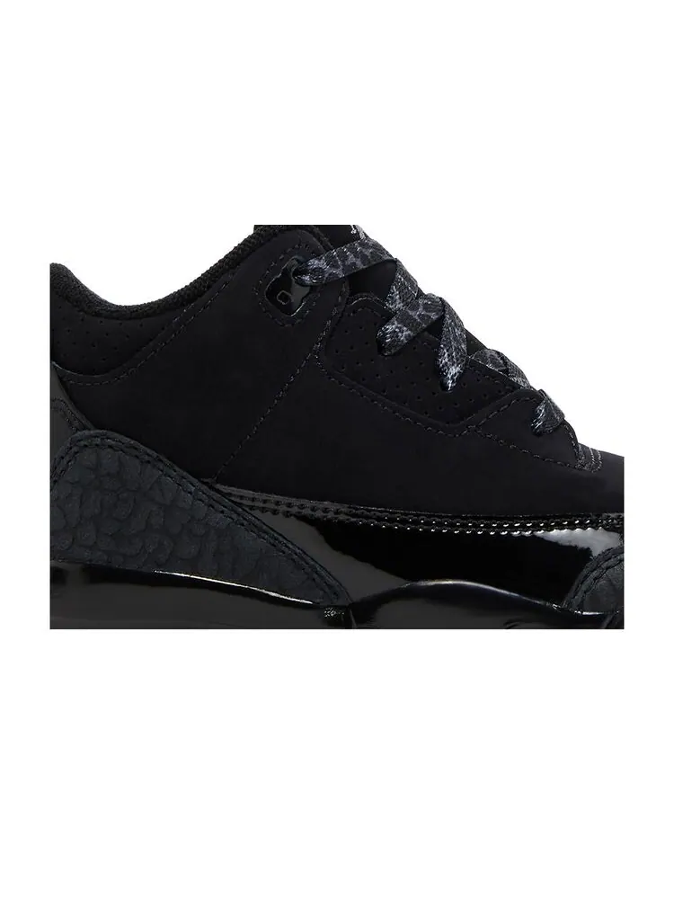 Кроссовки Air Jordan 3 Retro TD Black Cat2025 — изображение 2 из 6, черный