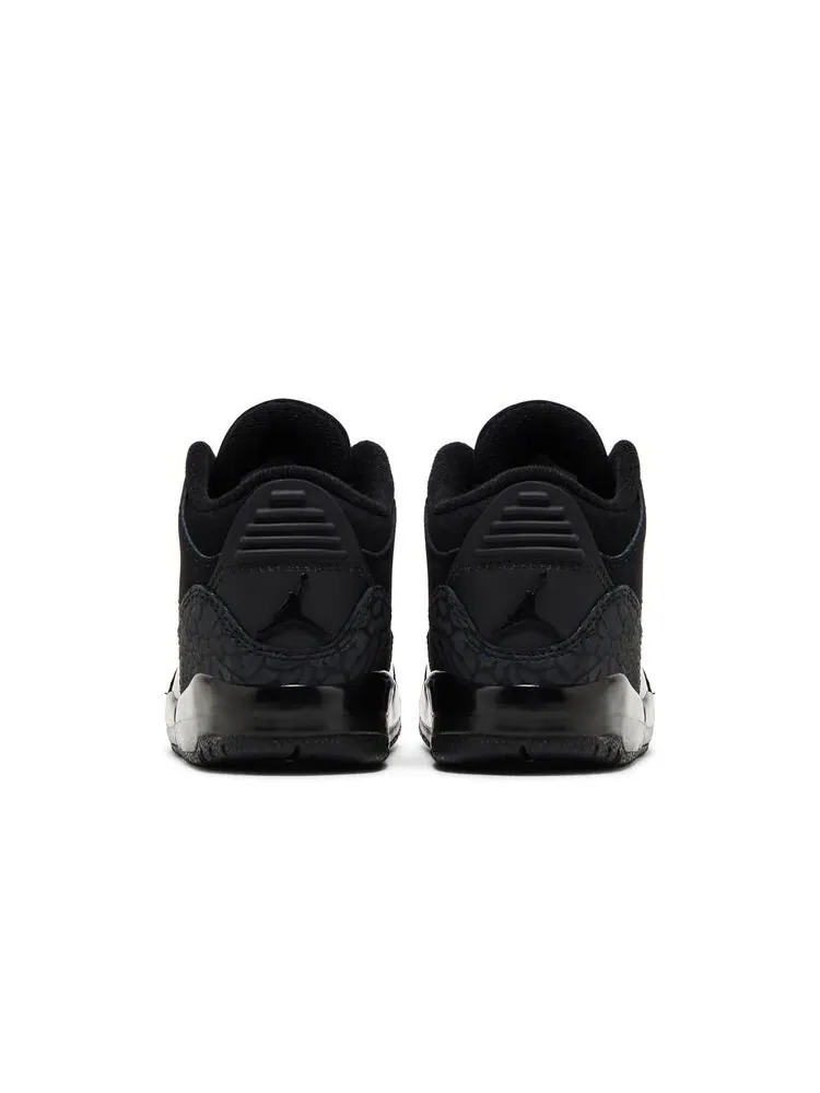 Кроссовки Air Jordan 3 Retro TD Black Cat2025 — изображение 6 из 6, черный