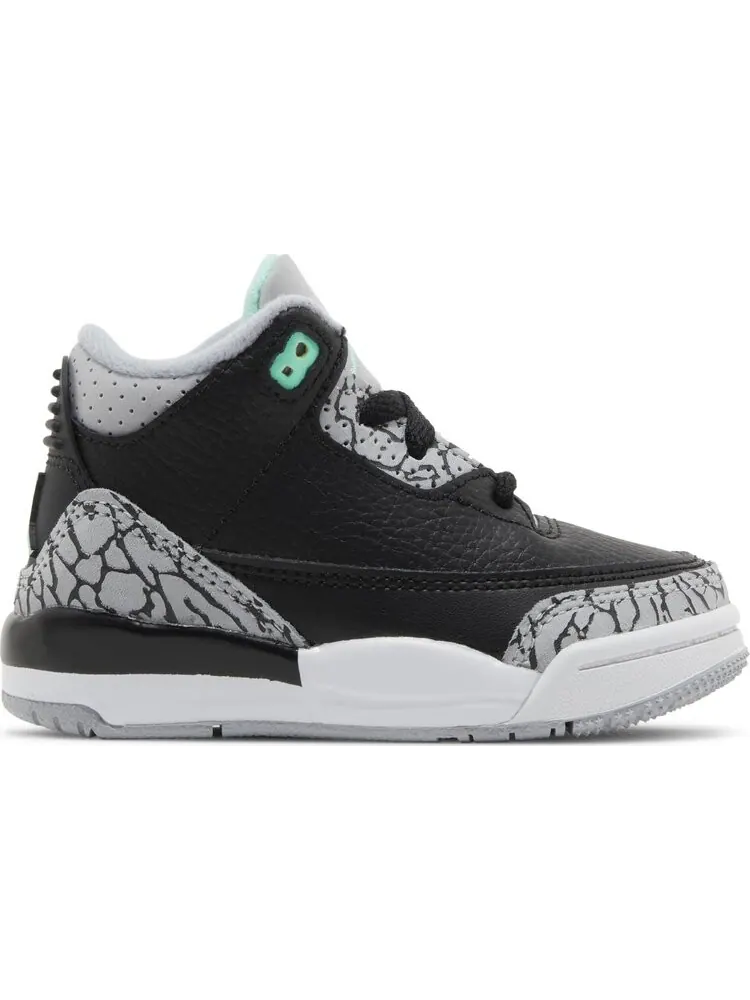 Кроссовки Air Jordan 3 Retro TD 'Green Glow' — изображение 1 из 4, черный