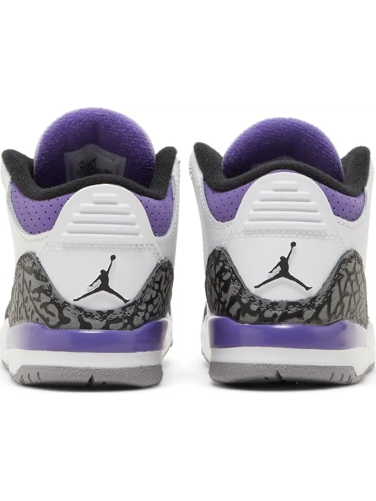 Кроссовки Air Jordan 3 Retro TD Dark Iris — изображение 6 из 8, белый