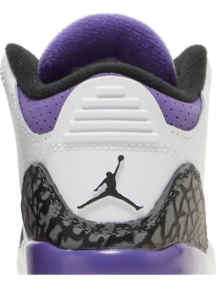 Кроссовки Air Jordan 3 Retro TD Dark Iris — изображение 7 из 8, белый