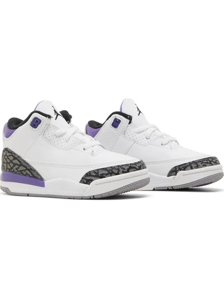 Кроссовки Air Jordan 3 Retro TD Dark Iris — изображение 8 из 8, белый