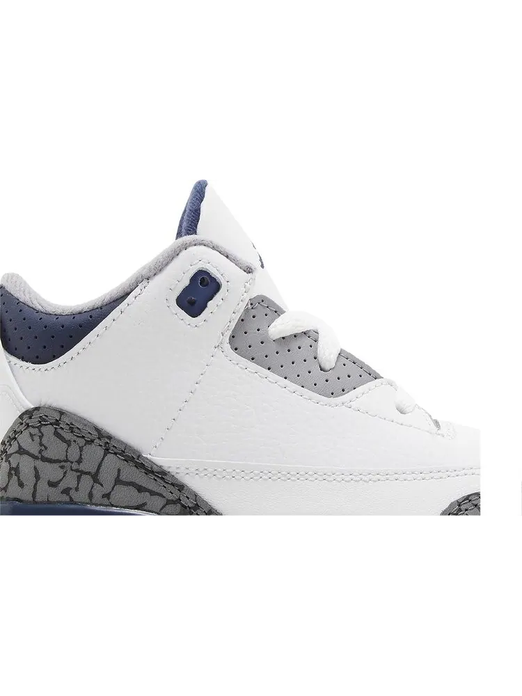 Кроссовки Air Jordan 3 Retro TD 'Midnight Navy' — изображение 2 из 4, белый